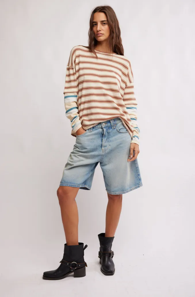 Nina Stripe Long Sleeve Tee