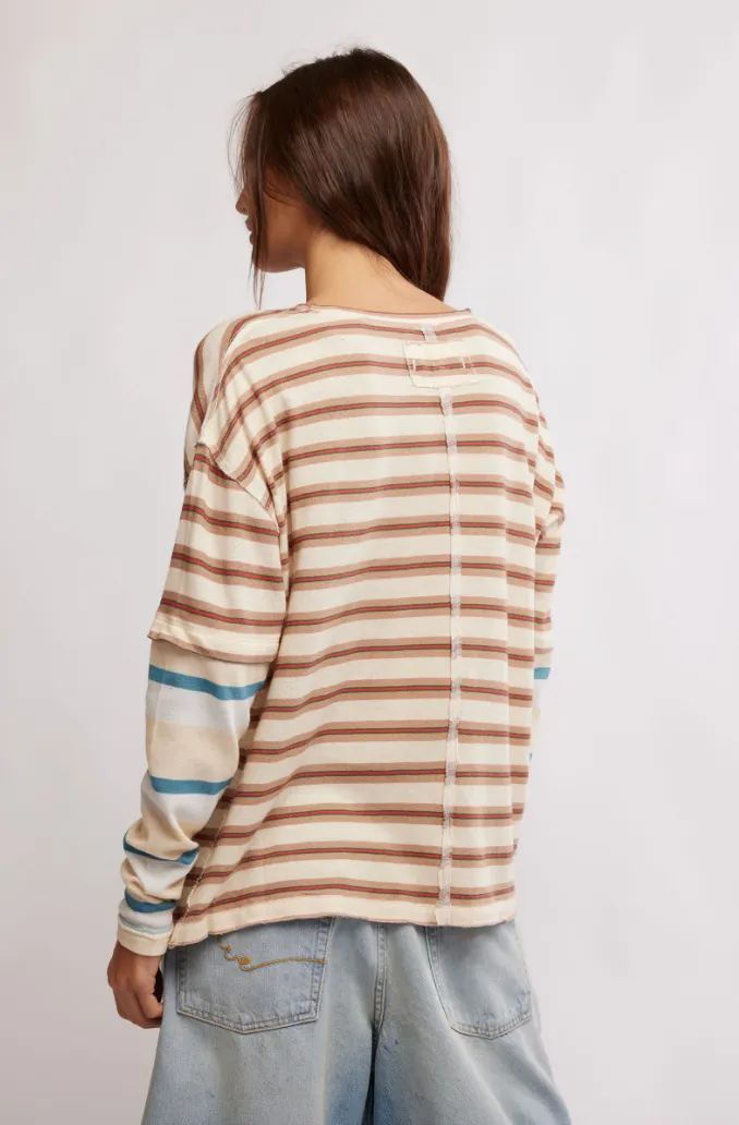 Nina Stripe Long Sleeve Tee