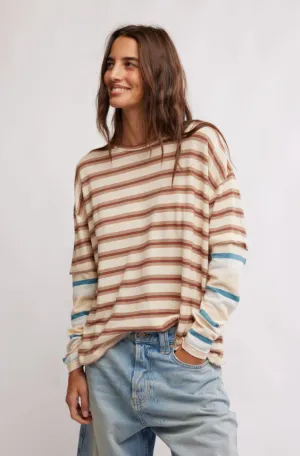 Nina Stripe Long Sleeve Tee