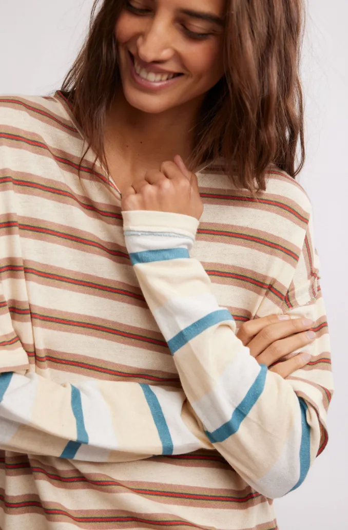 Nina Stripe Long Sleeve Tee