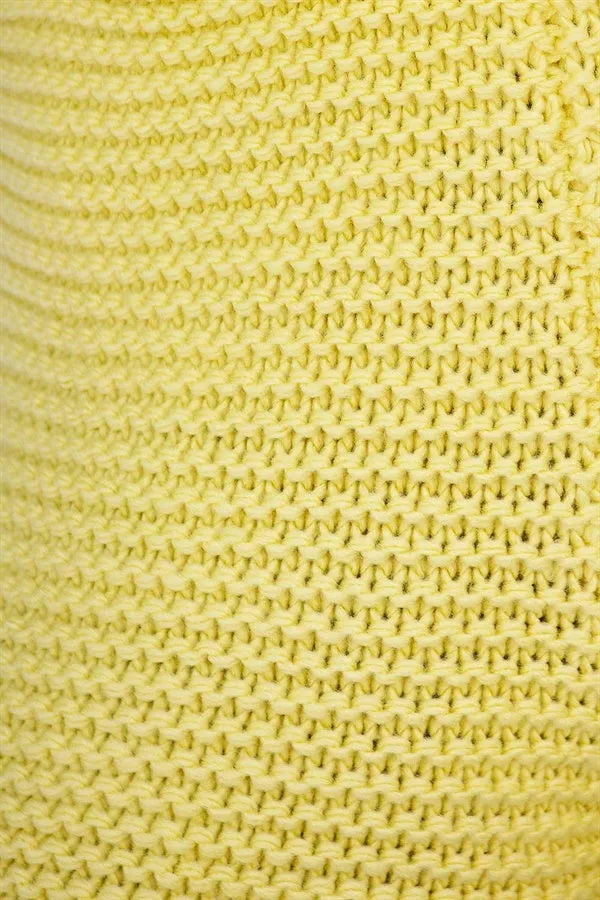 Noelle Knit Shorts - Lemon