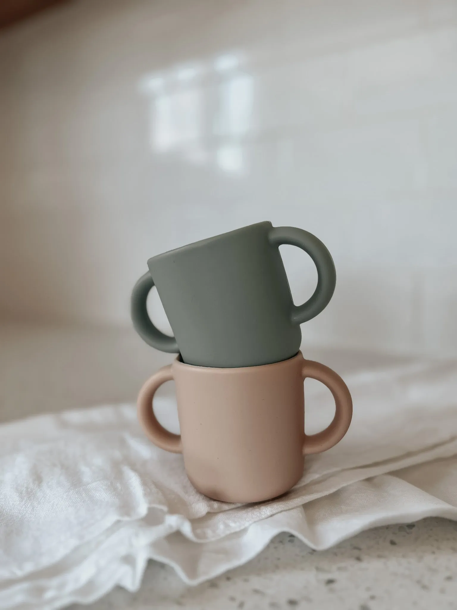 noüka Training Cup 2 Pack - Soft Blush/Shifting Sand (Min. Of 2 PK, Multiples of 2 PK)