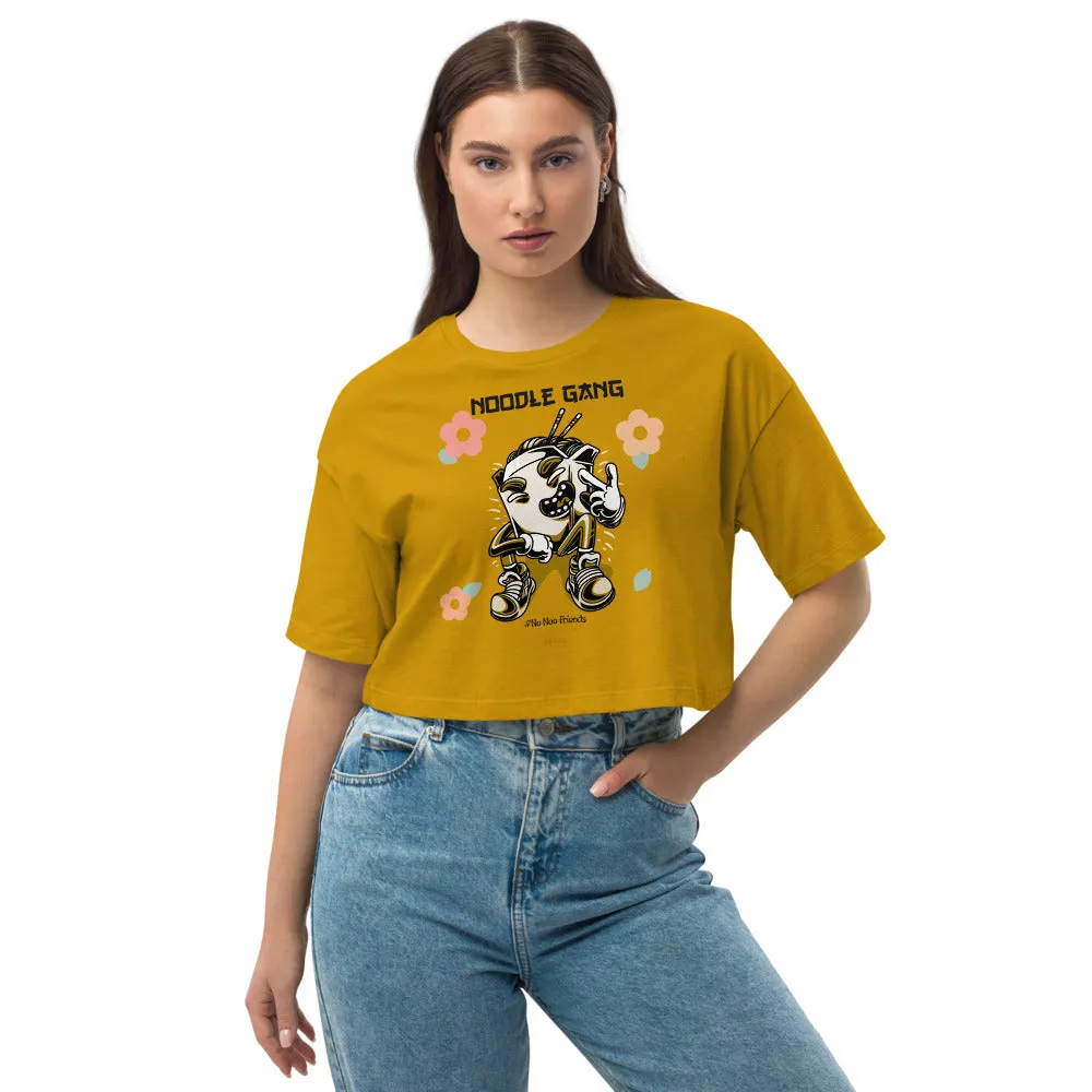 Noodle Gang-No Noo Friends/Loose drop shoulder crop top