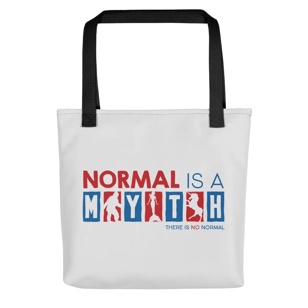 Normal is a Myth (Bigfoot, Mermaid, Unicorn) Tote Bag Light Grey