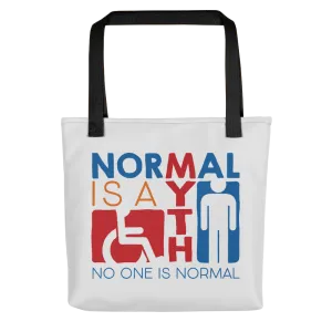 Normal is a Myth (Sign Icons) Tote bag