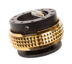 NRG Quick Release 2.1 - Black Body / Chrome Gold Pyramid Ring