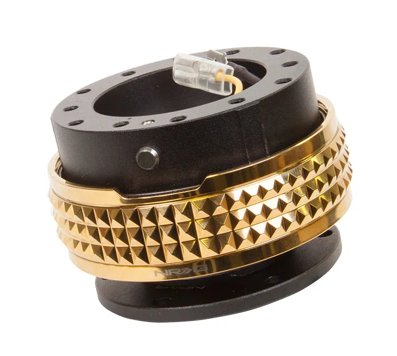 NRG Quick Release 2.1 - Black Body / Chrome Gold Pyramid Ring
