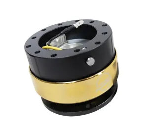 NRG SRK-200BK-CG Black Body Chrome Gold Ring Quick Release Gen 2.0