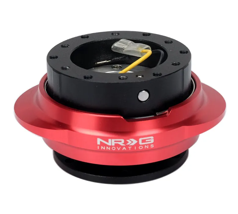 NRG SRK-220BK-RD: Black Body / Invader Red Ring Quick Release Gen 2.2