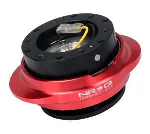 NRG SRK-220BK-RD: Black Body / Invader Red Ring Quick Release Gen 2.2