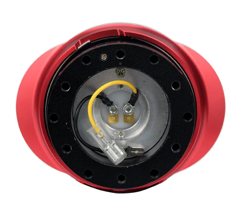 NRG SRK-220BK-RD: Black Body / Invader Red Ring Quick Release Gen 2.2