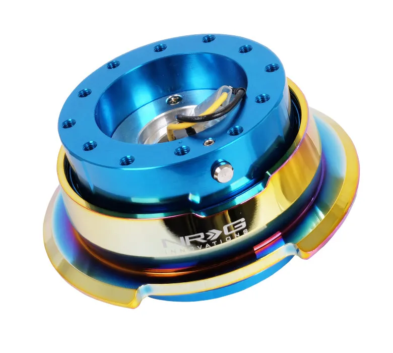 NRG SRK-280BL-MC Blue Body / Neo Chrome Ring Quick Release Gen 2.8