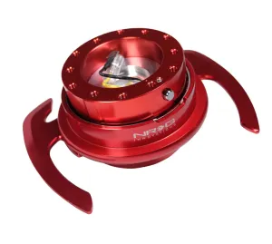 NRG SRK-700RD Red Body / Red Ring w/ Handles Quick Release Gen 4.0