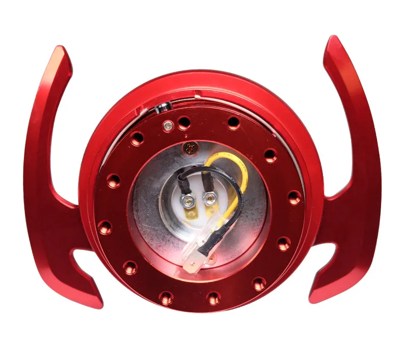 NRG SRK-700RD Red Body / Red Ring w/ Handles Quick Release Gen 4.0