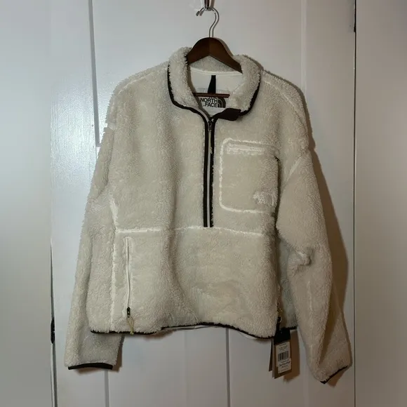 NWT The North Face Women's Extreme Pile Pullover Gardenia White XXL