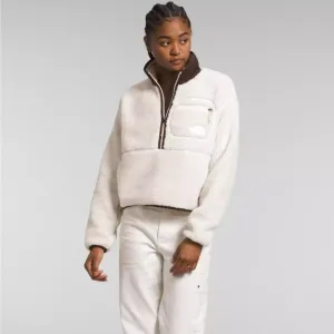 NWT The North Face Women's Extreme Pile Pullover Gardenia White XXL