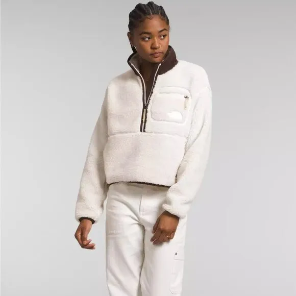 NWT The North Face Women's Extreme Pile Pullover Gardenia White XXL
