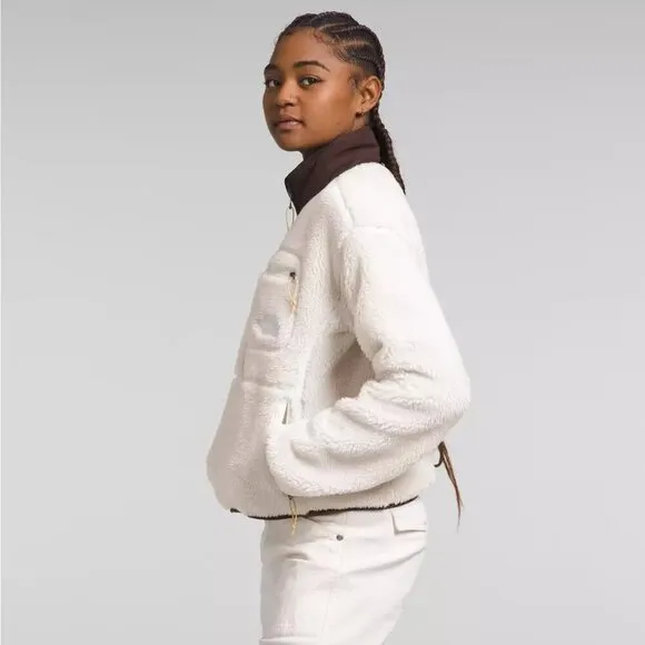 NWT The North Face Women's Extreme Pile Pullover Gardenia White XXL
