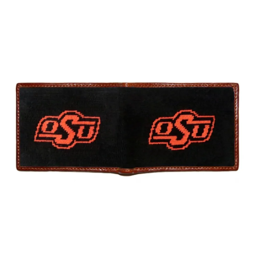 Oklahoma State Needlepoint Bi-Fold Wallet