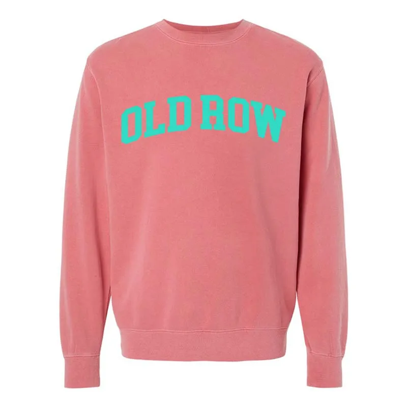 Old Row Arch Crewneck Sweatshirt in Pink