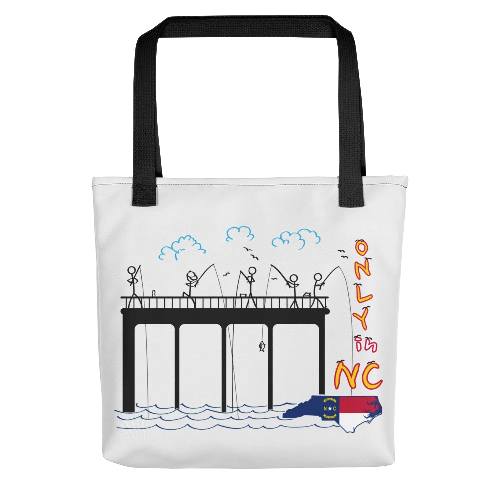 Only in NC, 15" x 15" Tote Bag