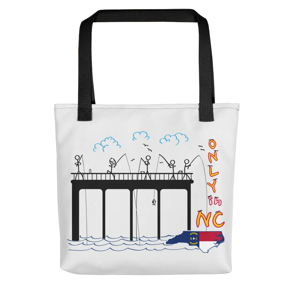 Only in NC, 15" x 15" Tote Bag
