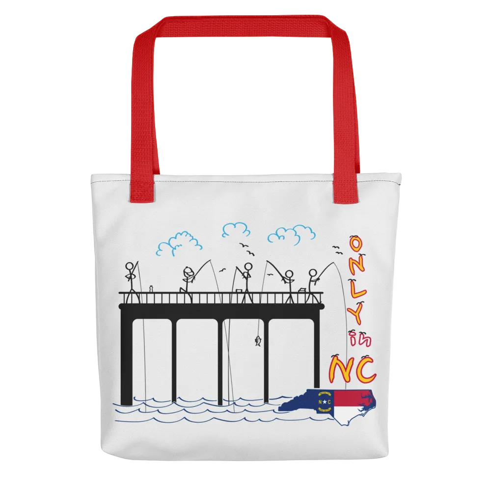 Only in NC, 15" x 15" Tote Bag