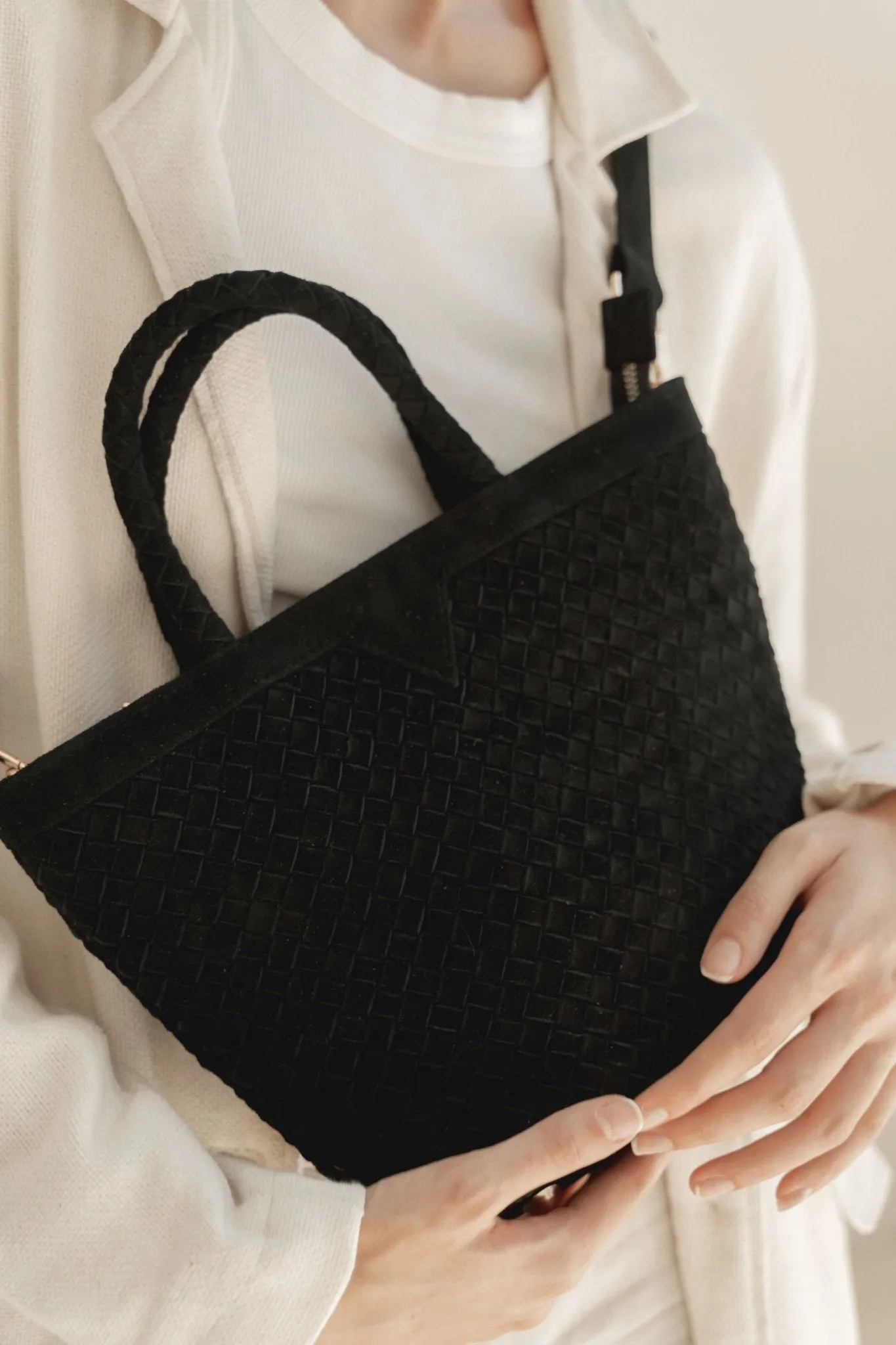 Onyx Suede Bag