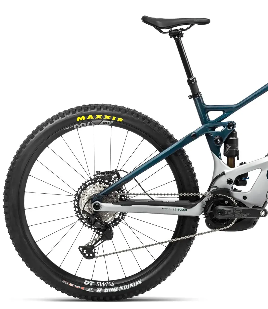 Orbea Wild FS M-Team Carbon Electric Mountain Bike 2022 - Silver & Jade Green