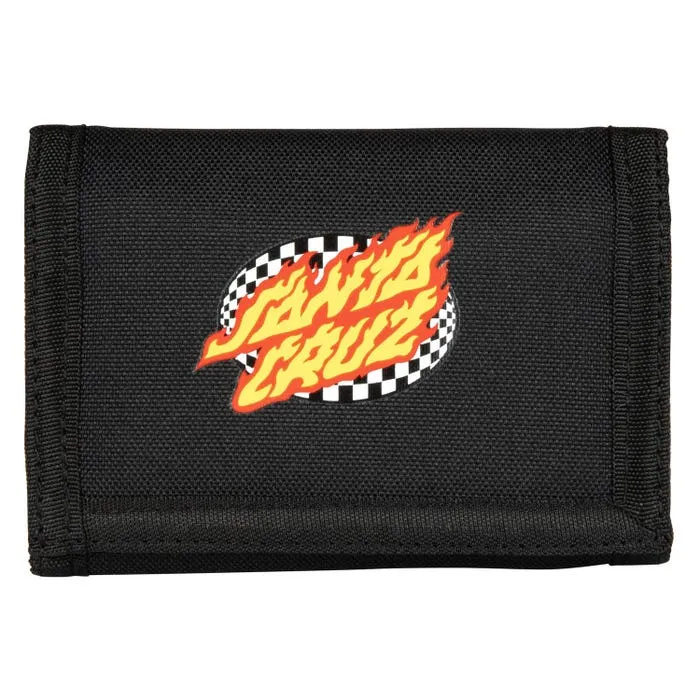 Oval Check Flame Santa Cruz Wallet