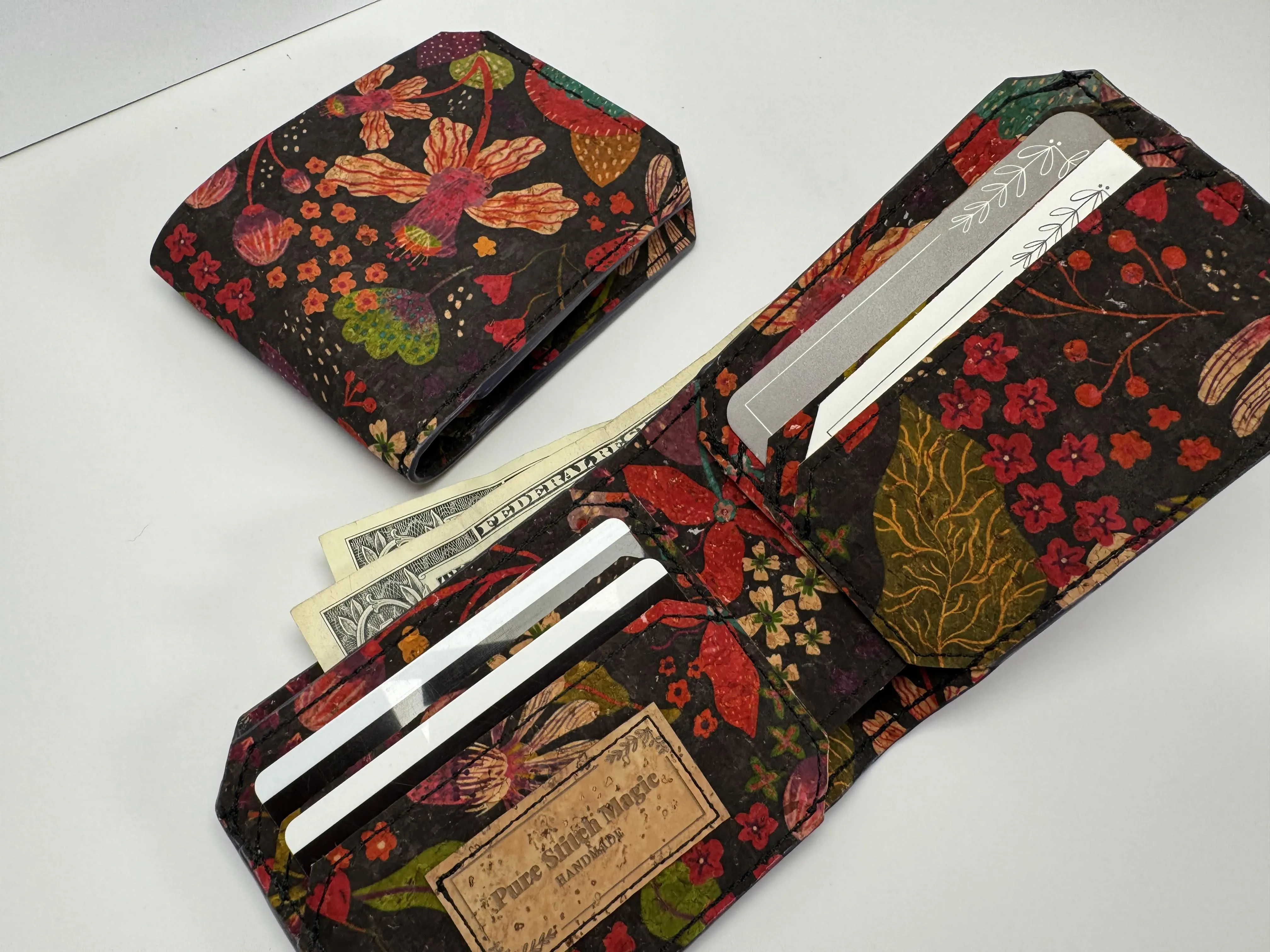Paisley Floral Cork Bifold Wallet