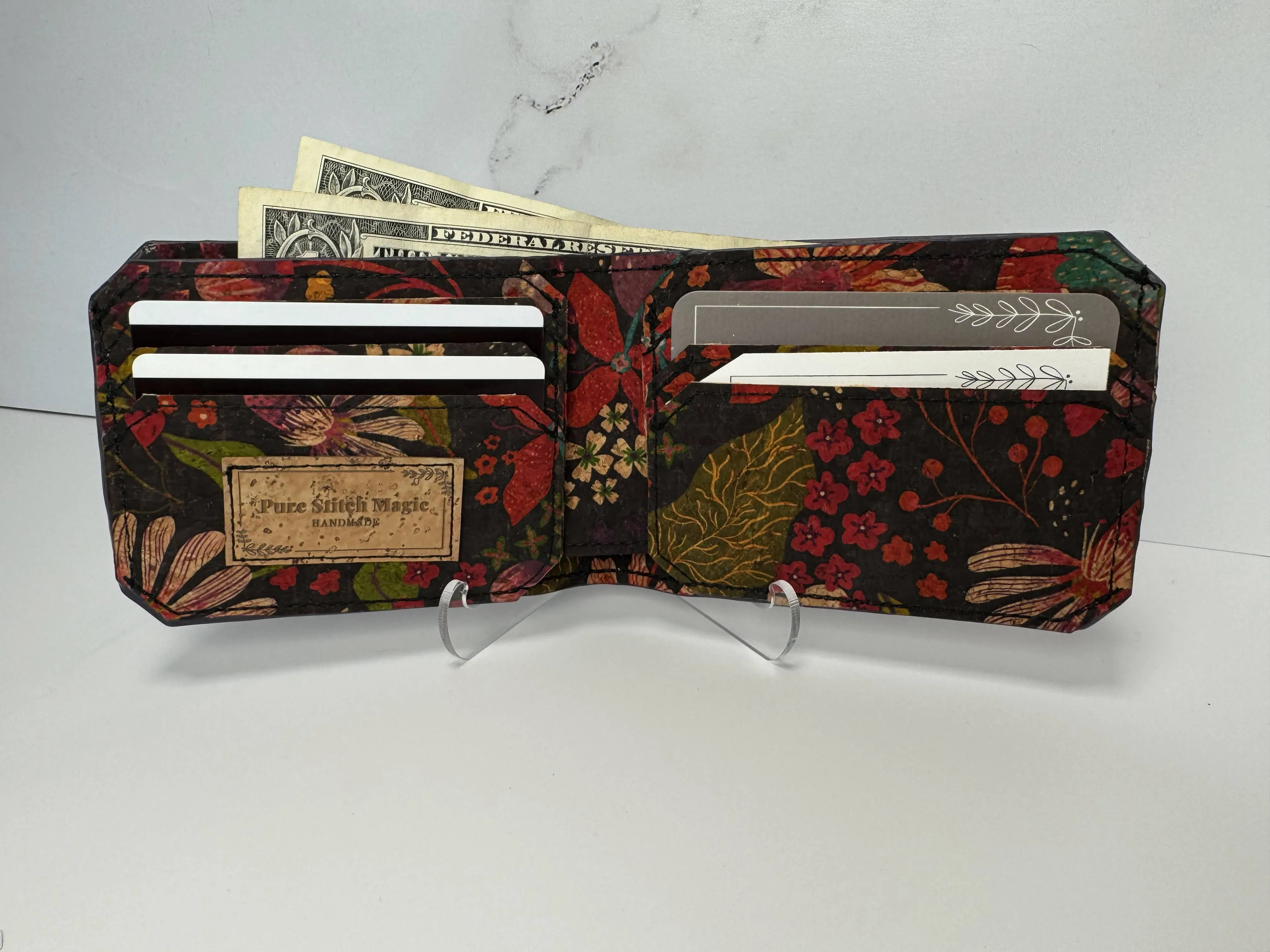 Paisley Floral Cork Bifold Wallet