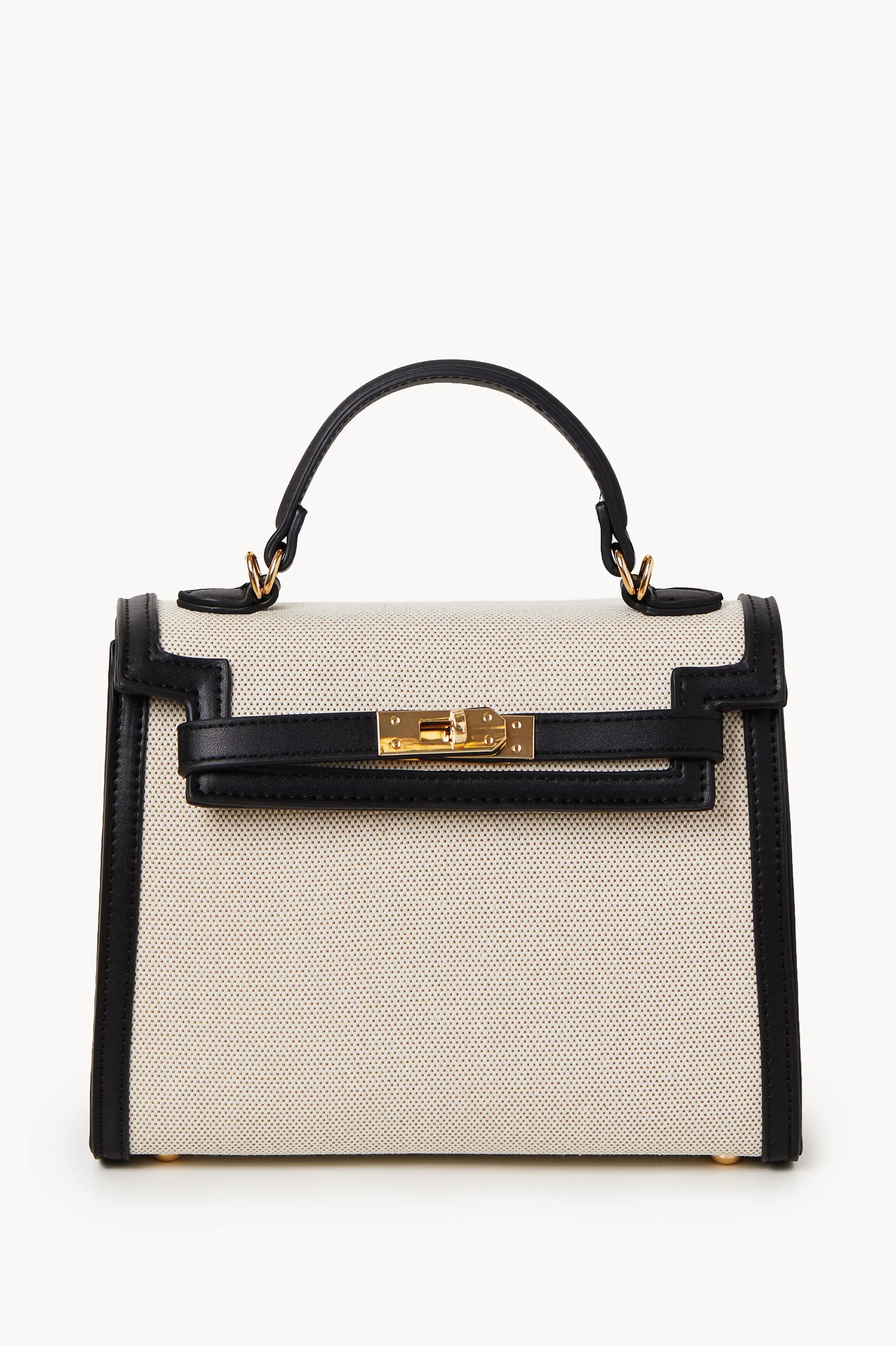 Paolina Black and Ivory Purse