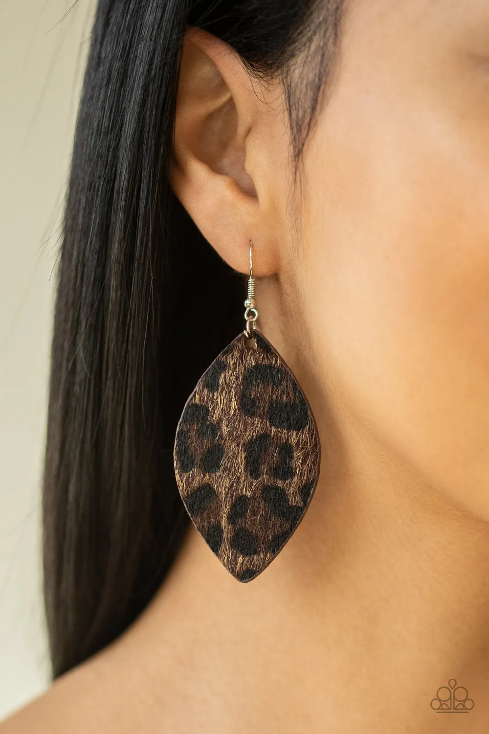 Paparazzi -GRR-irl Power! - Brown Earring