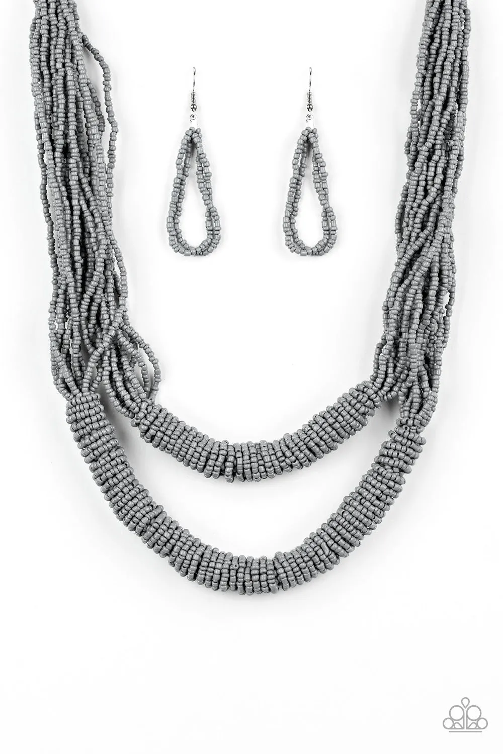 Paparazzi - Right As RAINFOREST - Silver Necklace