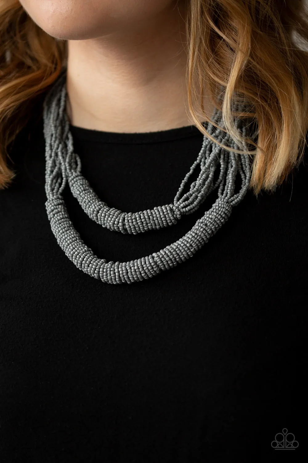 Paparazzi - Right As RAINFOREST - Silver Necklace
