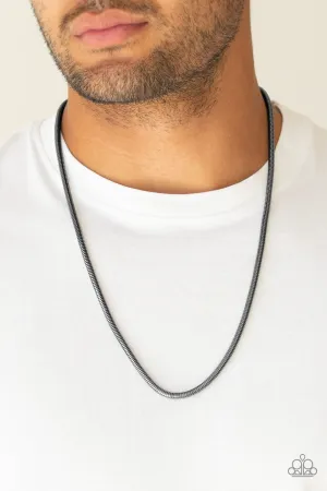 Paparazzi Victory Lap - Black Necklace