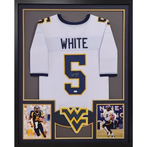 Pat White Autographed Signed Framed West Virginia Jersey JSA