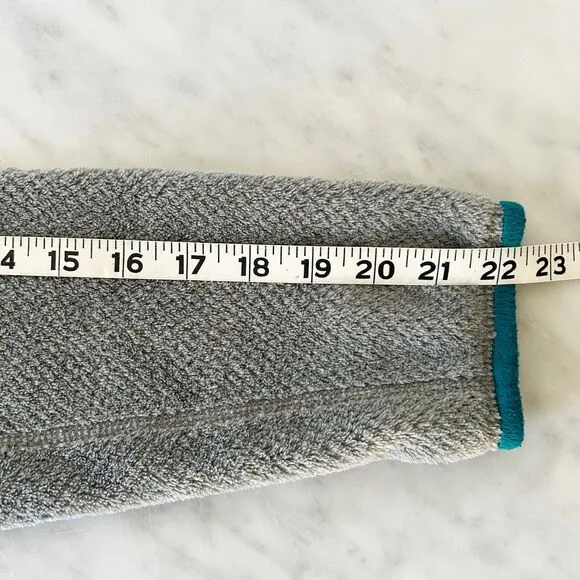 Patagonia Re-Tool 1/4 Snap Pullover Grey/Turquoise Polartec Fleece - Women's M