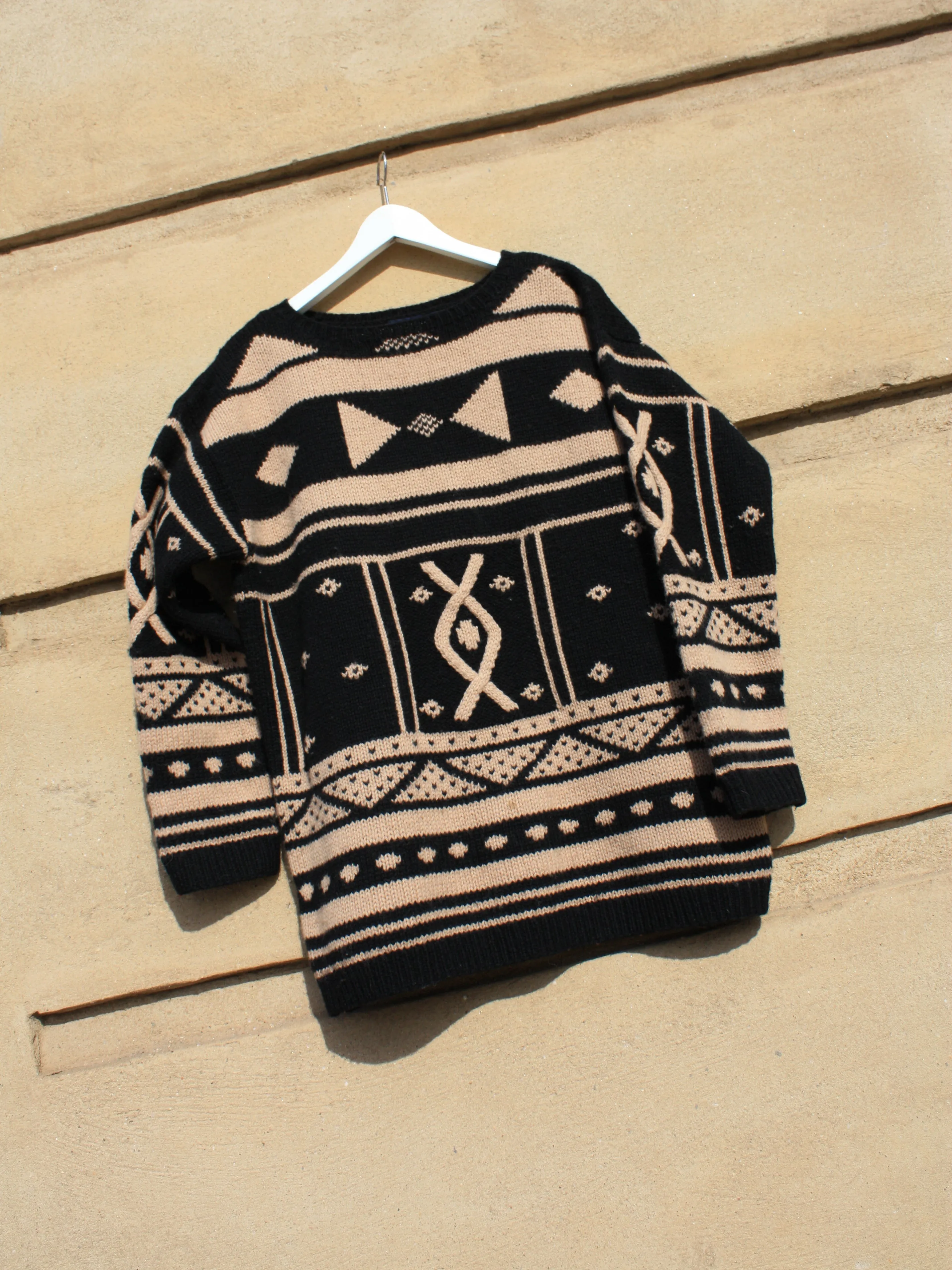 Patterned Wool Hand Knit