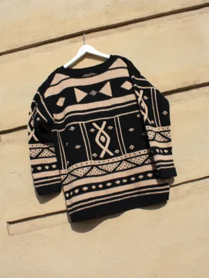 Patterned Wool Hand Knit