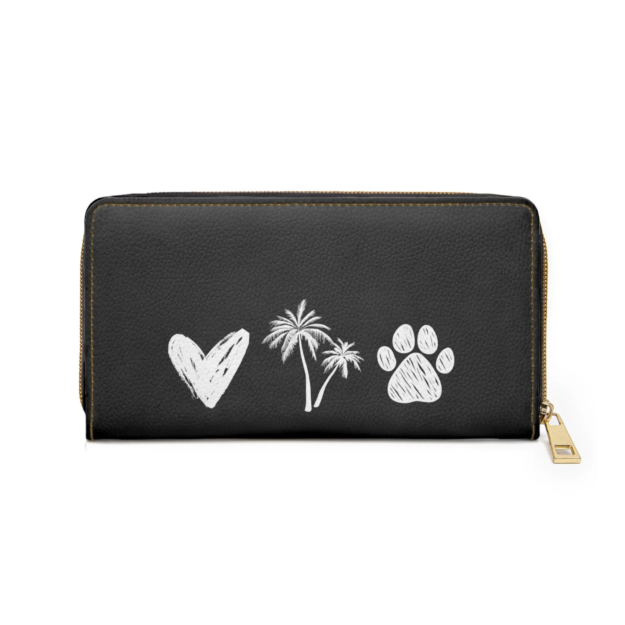 Paws & Palms Love Zipper Wallet