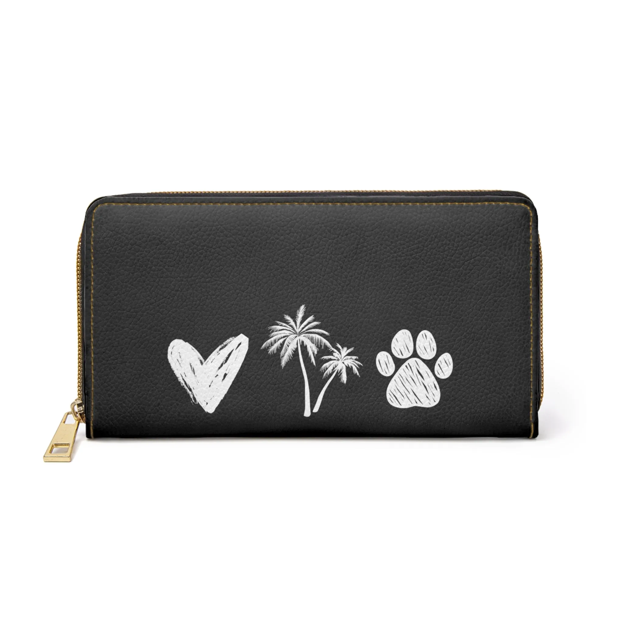 Paws & Palms Love Zipper Wallet