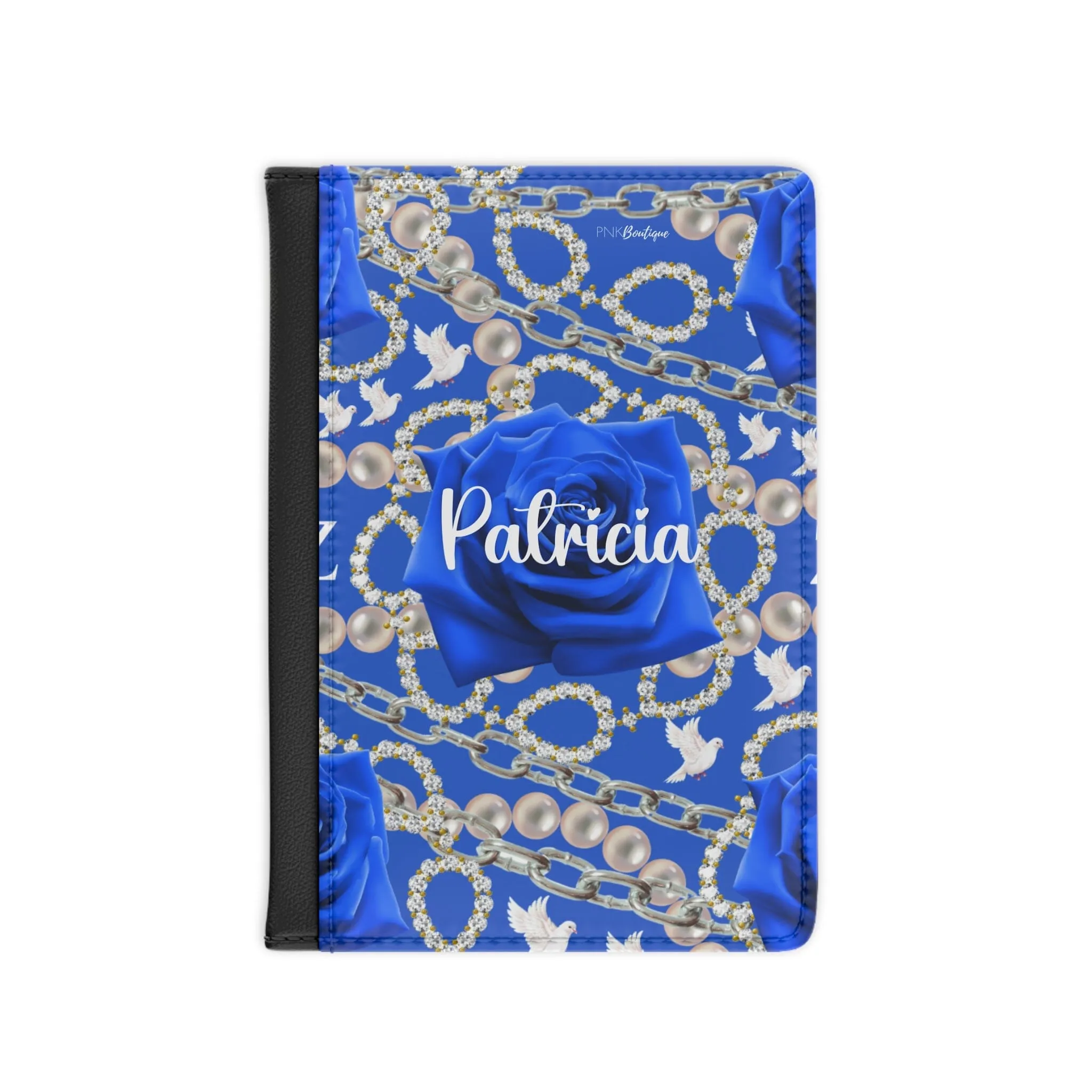 Pearls and Dove Custom Passport Cover