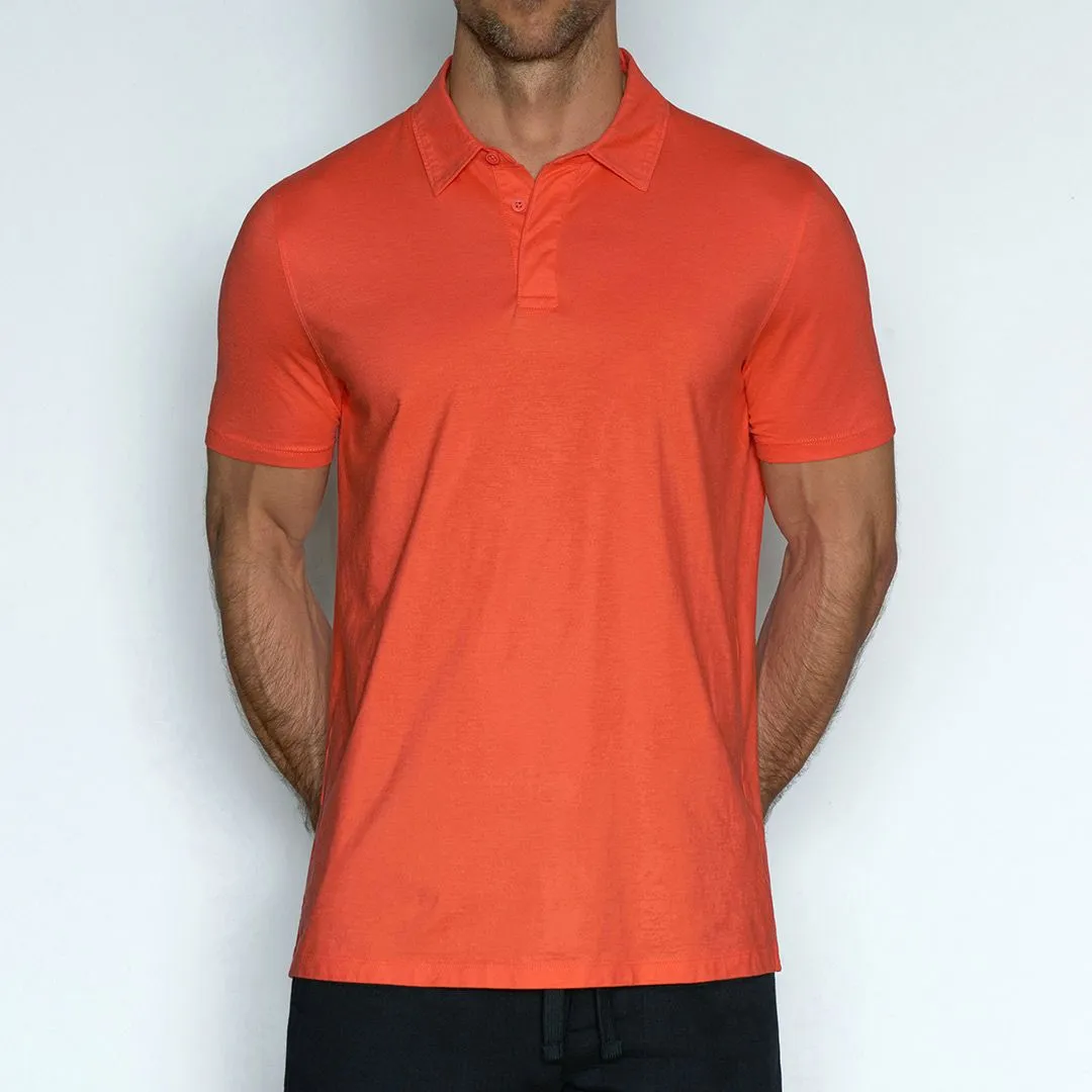 Perfect Pima Relaxed Polo Rylee Red