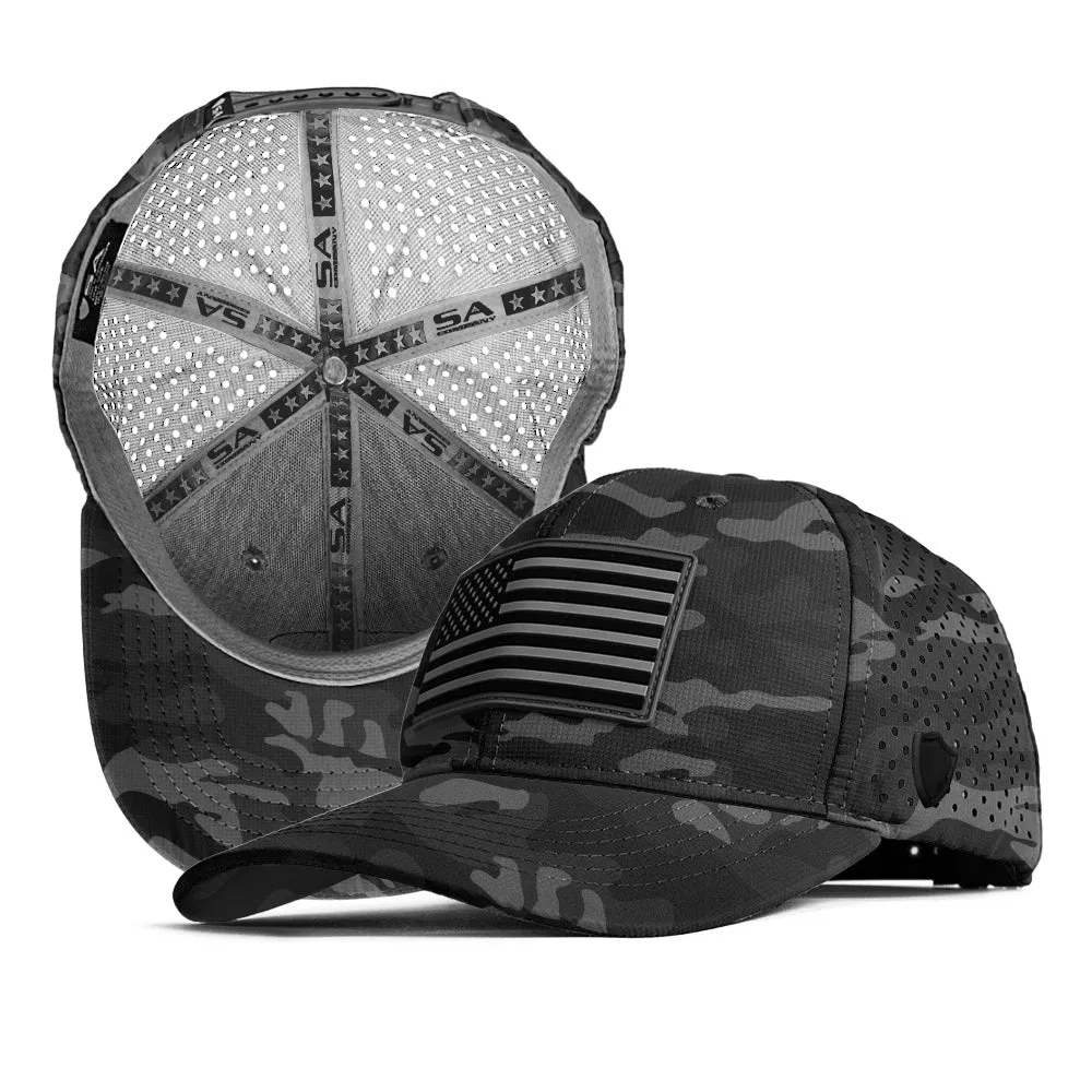 Performance Snapback | Blackout Military Camo PreOrder