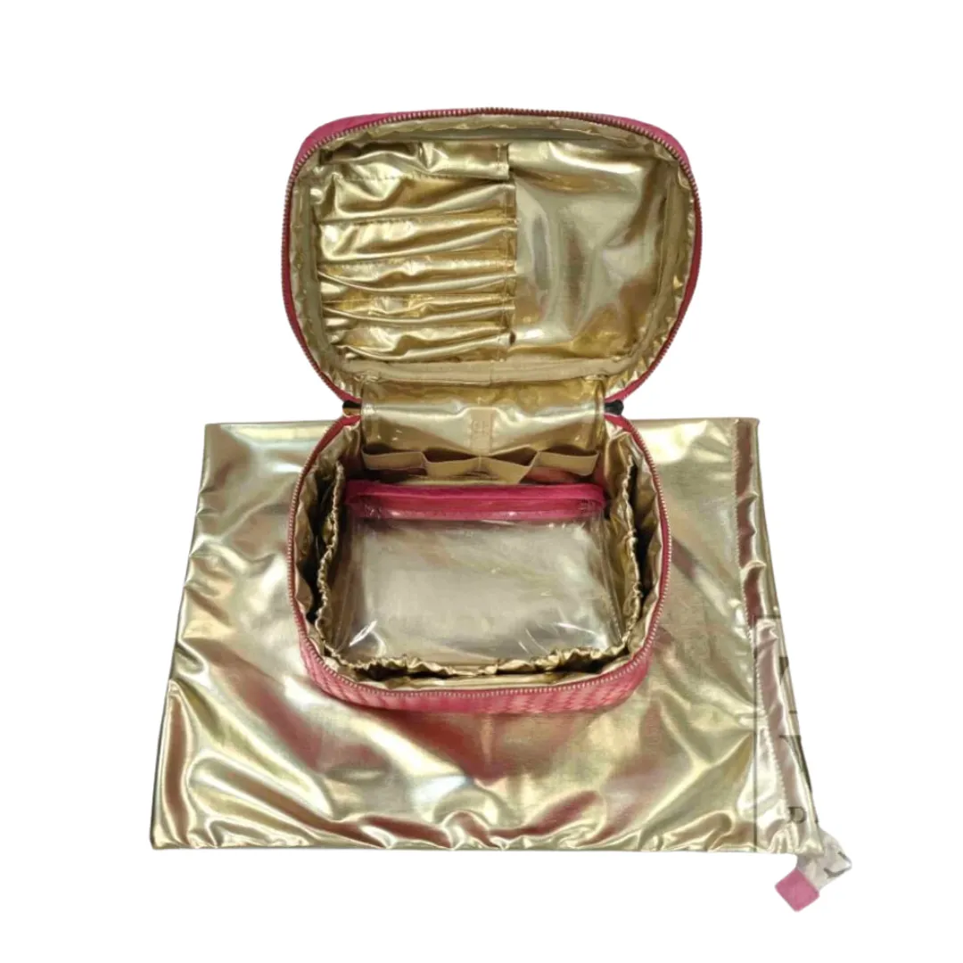 Personalized Pink Luxe Toiletry Case