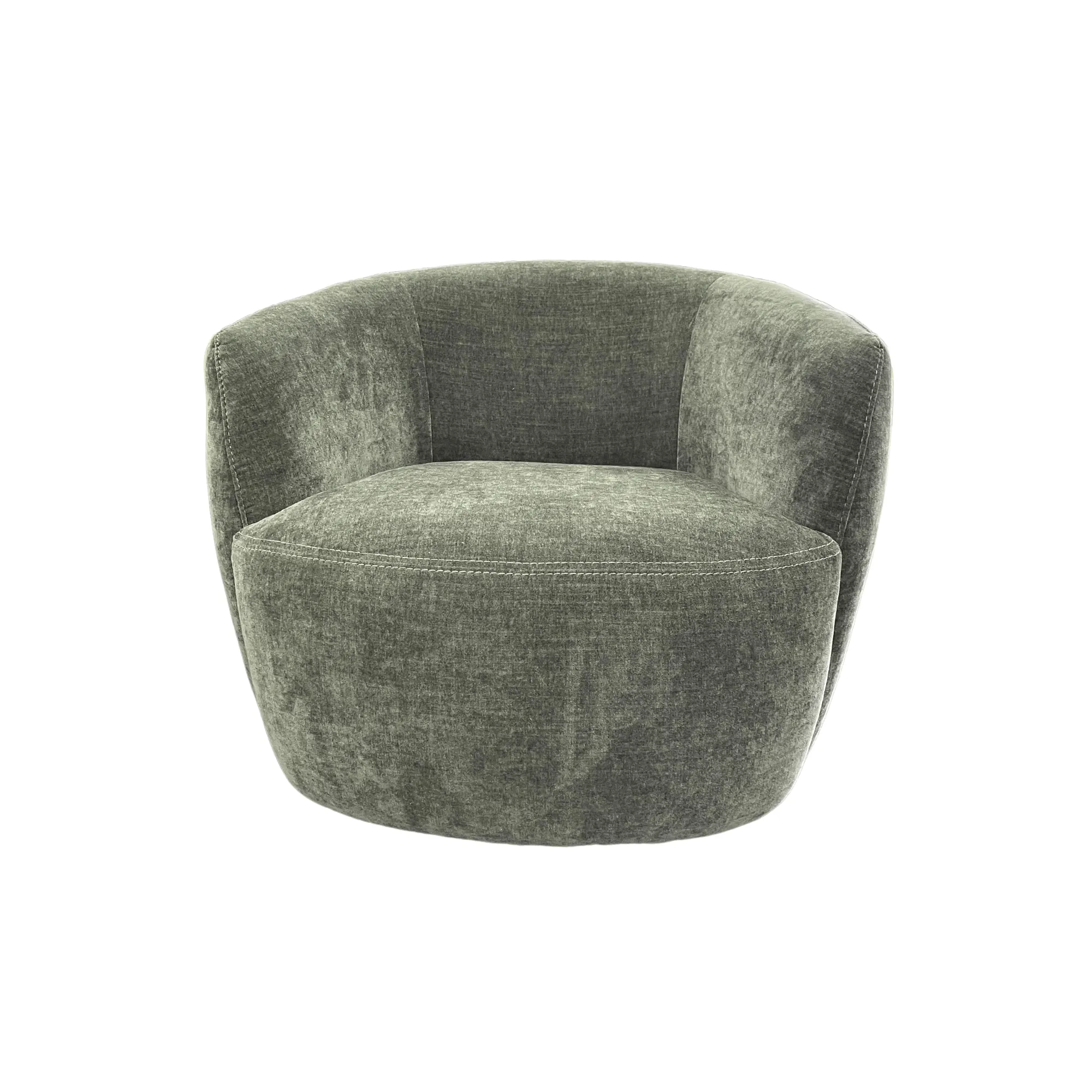Petal Occasional Swivel Chair - Urban Sofa - Ansell Forrest Green Fabric