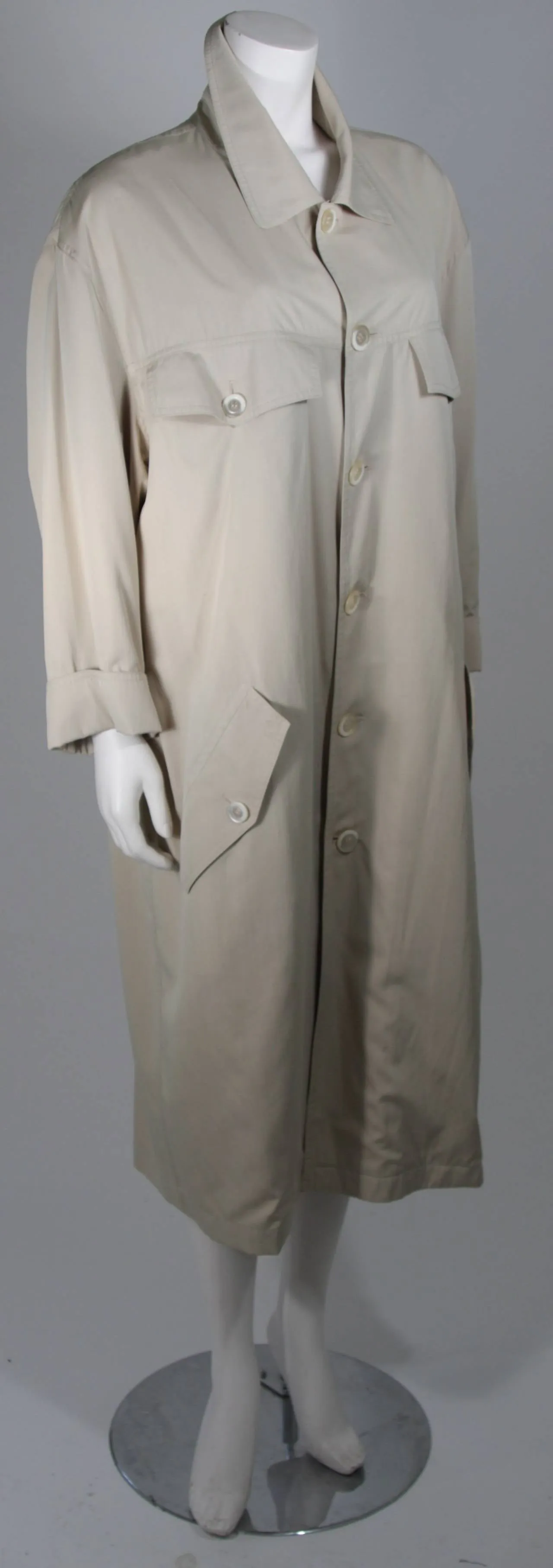 PIERRE BALMAIN Vintage Oversized Khaki Coat