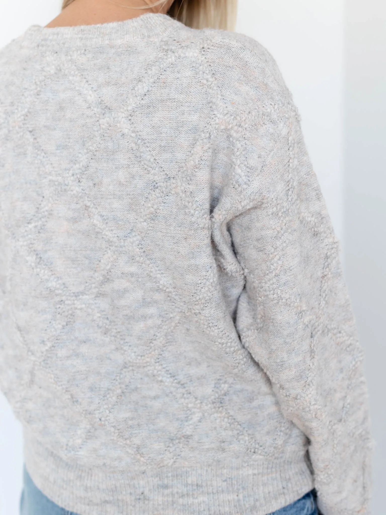PINCH Argyle Pattern Sweater Top